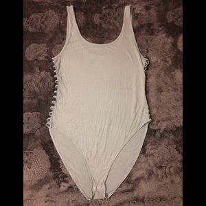 Victoria's Secret Pink ribbed bodysuit one piece